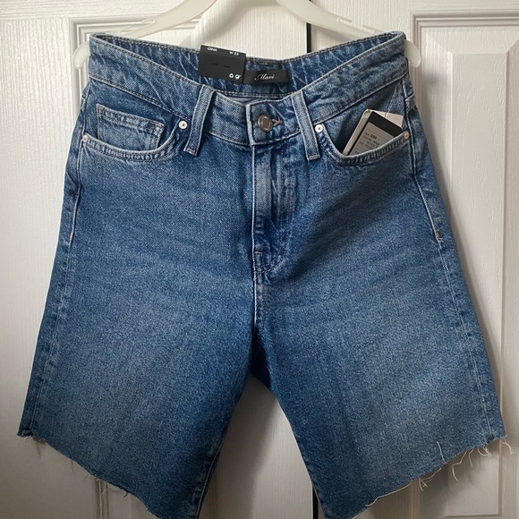 Mid-Length Jean Shorts - Picture 2 of 4